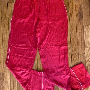 Victoria's Secret Red Satin Pajama Pants (Size XS)